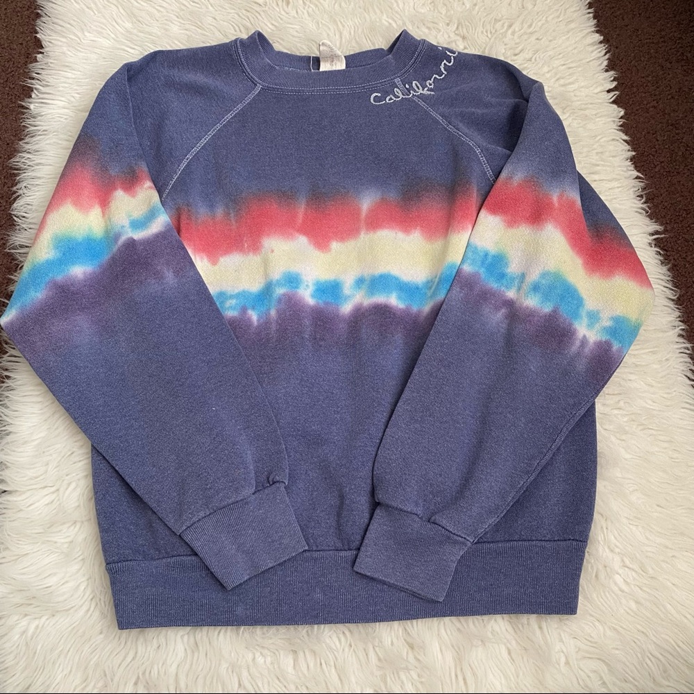 I Stole My Boyfriend’s Sweatshirt Cali Tie Dye